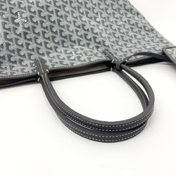 GOYARD Saint Louis PM Herringbone STLOUIPMLTY51CL51P Tote Bag PVC/Leather Grey Unisex S4096015