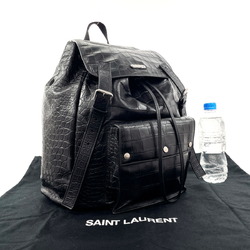 Yves Saint Laurent SAINT LAURENT PARIS Saint Laurent Paris Embossed 495539 Backpack/Daypack Leather Black Men's N4064939