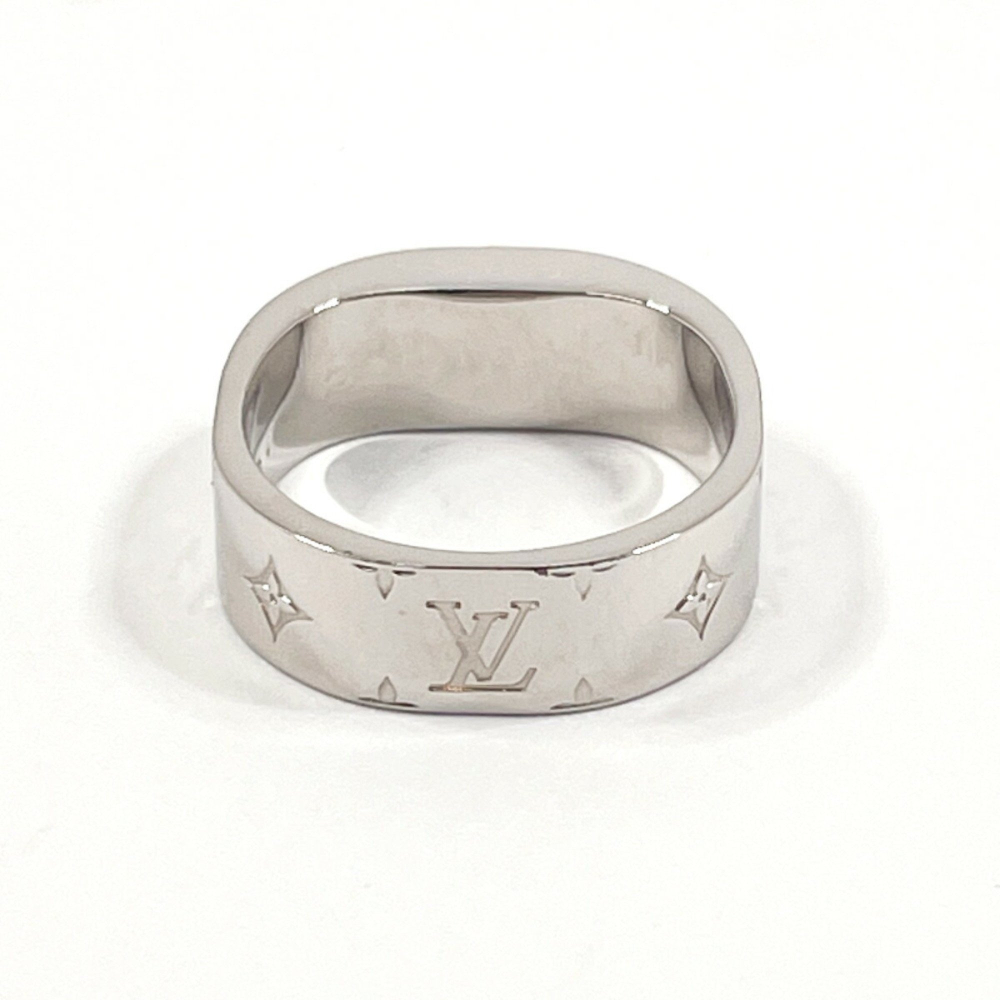 LOUIS VUITTON Louis Vuitton Nanogram M00216 Ring Metal 10.5 Silver Women's N4085389