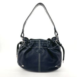 TOD'S Shoulder Bag Leather Navy Women's F4095800