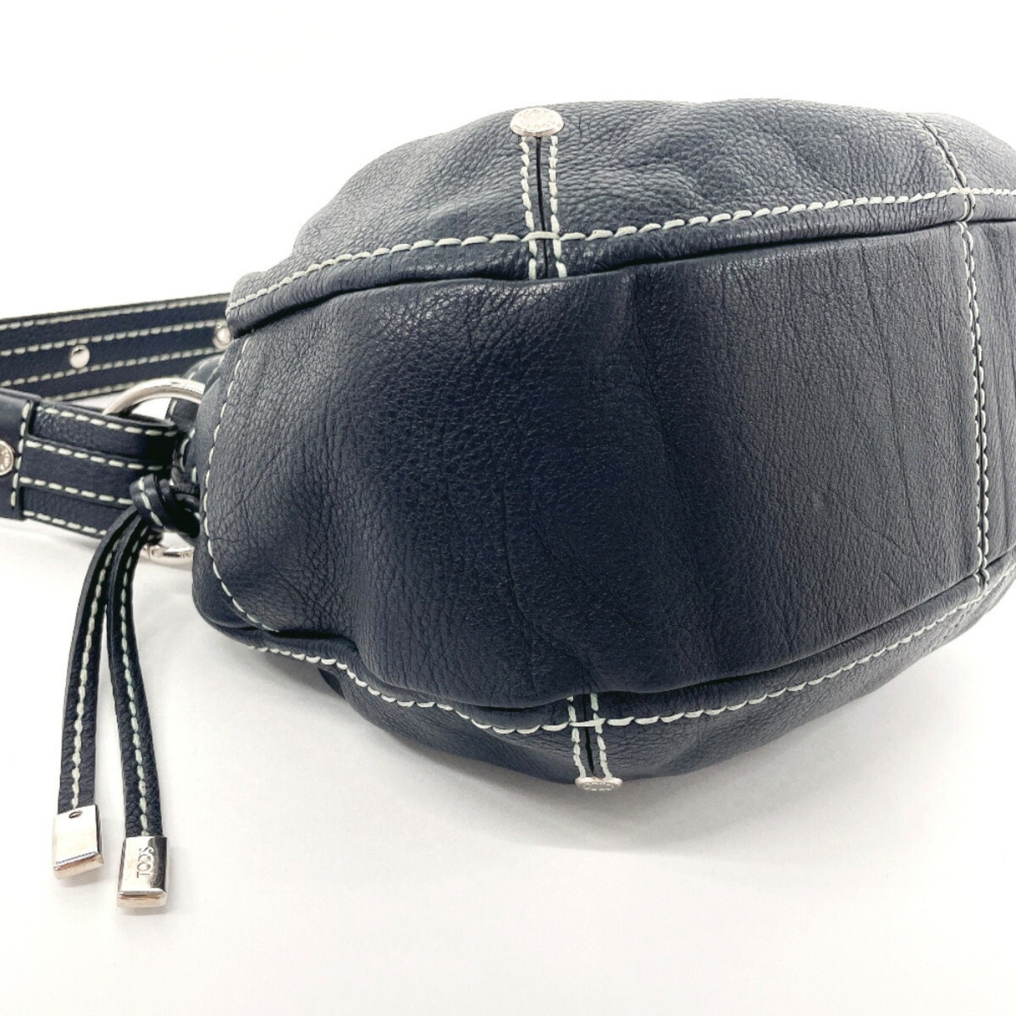 TOD'S Shoulder Bag Leather Navy Women's F4095800