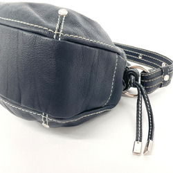 TOD'S Shoulder Bag Leather Navy Women's F4095800