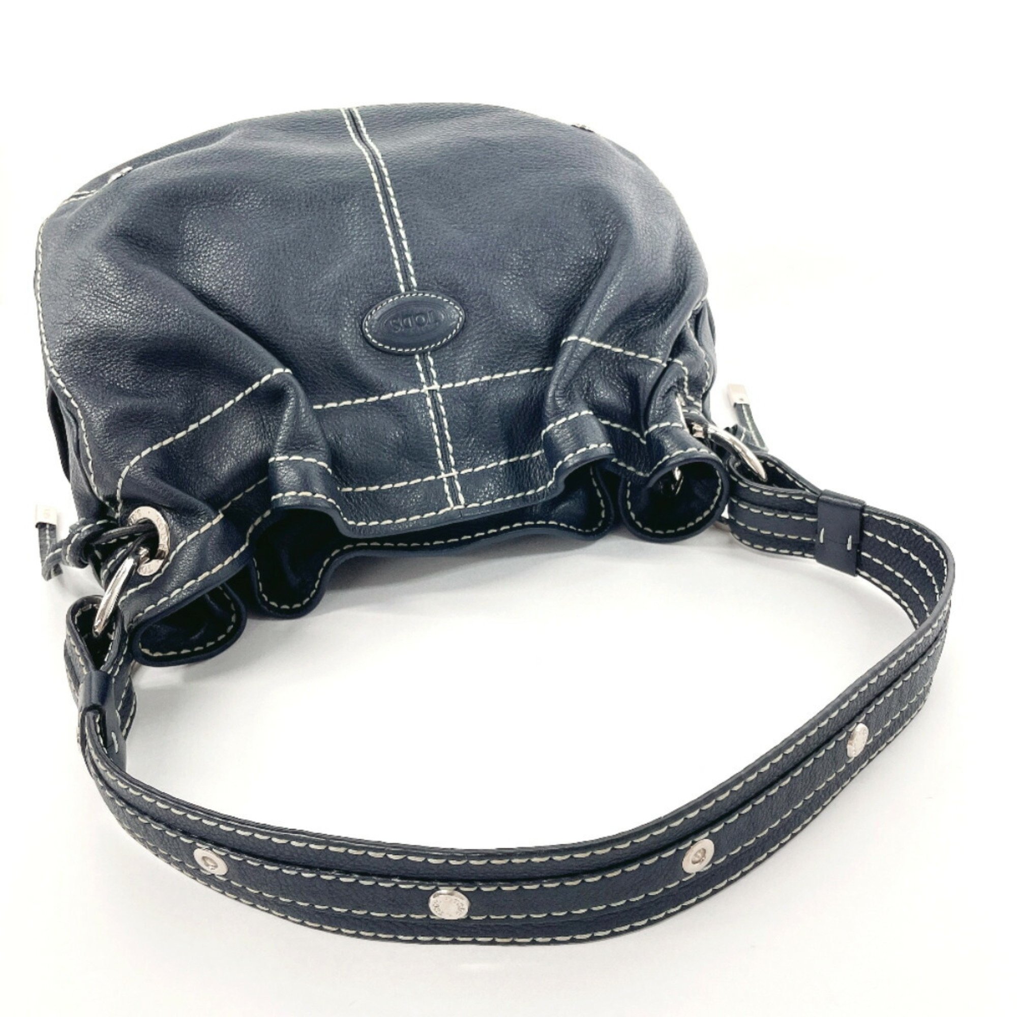 TOD'S Shoulder Bag Leather Navy Women's F4095800