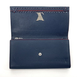 LOUIS VUITTON Louis Vuitton Portefeuille Lockme II M64335 Long Wallet Leather Navy Women's N4085771