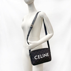 CELINE Medium Bag Triomphe 194502CIM.38NO Shoulder PVC Black Women's N4085745