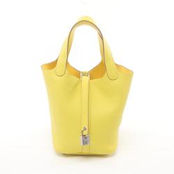 Hermes HERMES Picotin Lock PM Handbag Bag Leather Taurillon Clemence Women's Yellow 056289CK