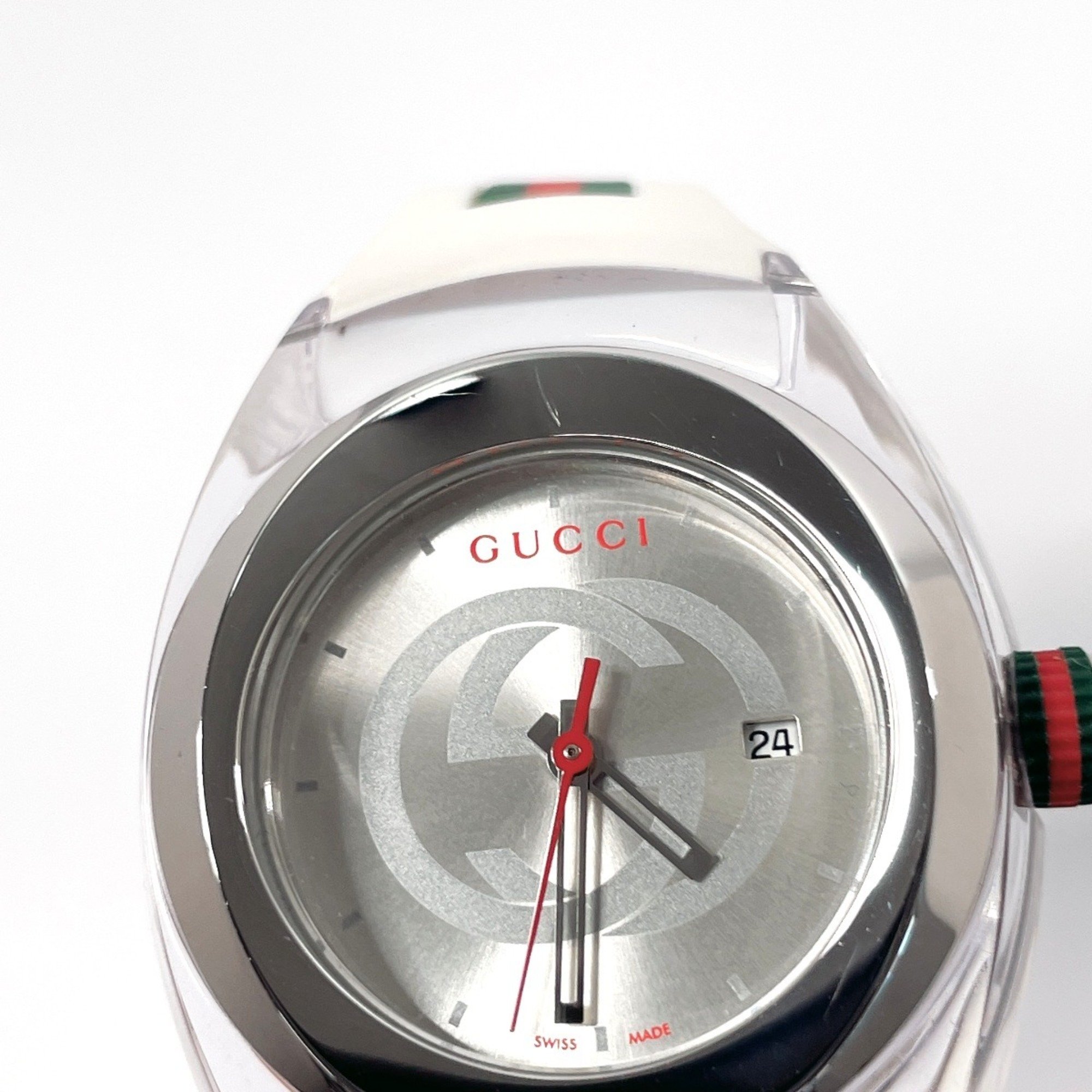 GUCCI Gucci Sync 137.3 Watch Stainless Steel/Rubber Silver Quartz Dial Women's F4085232