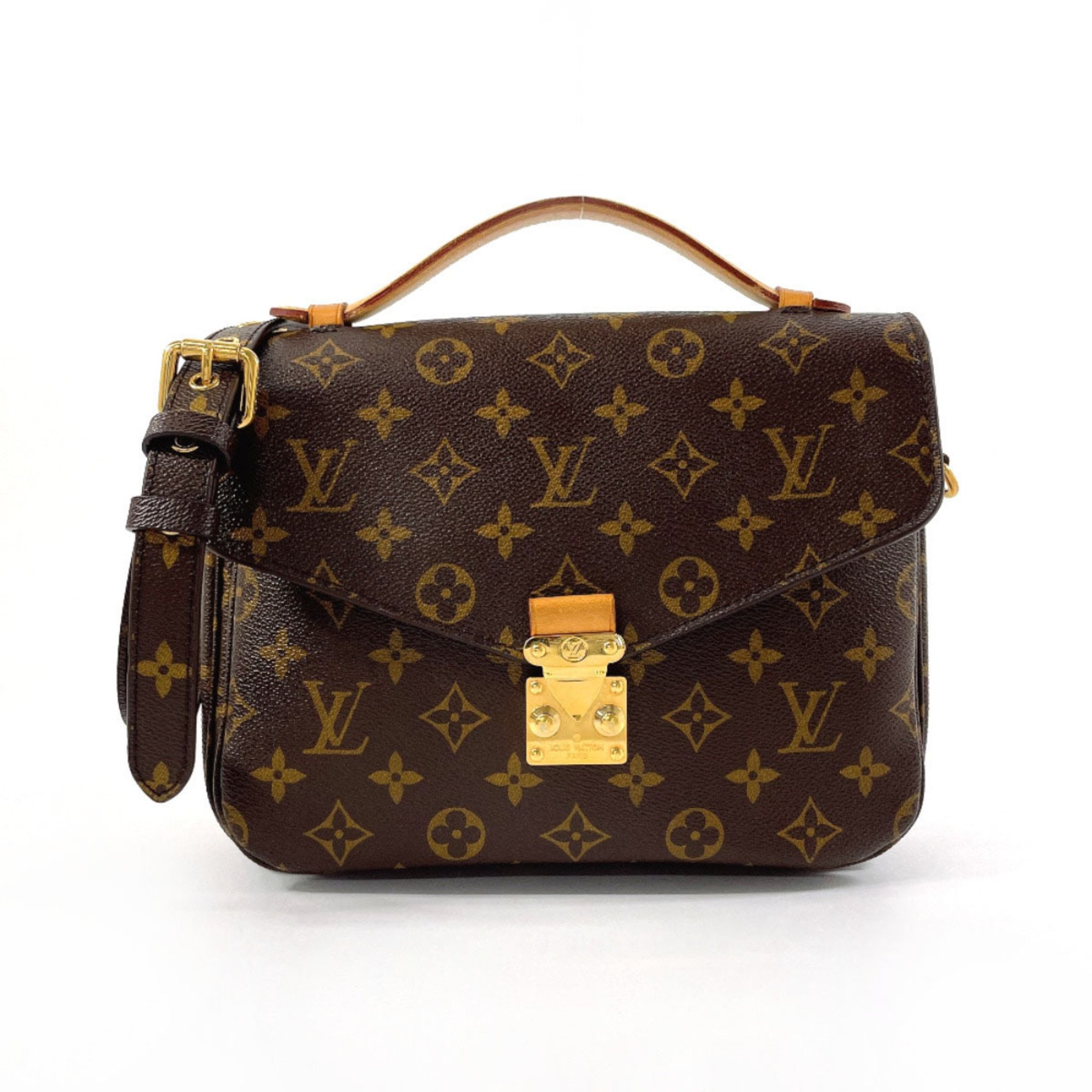 LOUIS VUITTON Louis Vuitton Pochette Metis MM M44875 Handbag Monogram Canvas Brown Women's N4085732