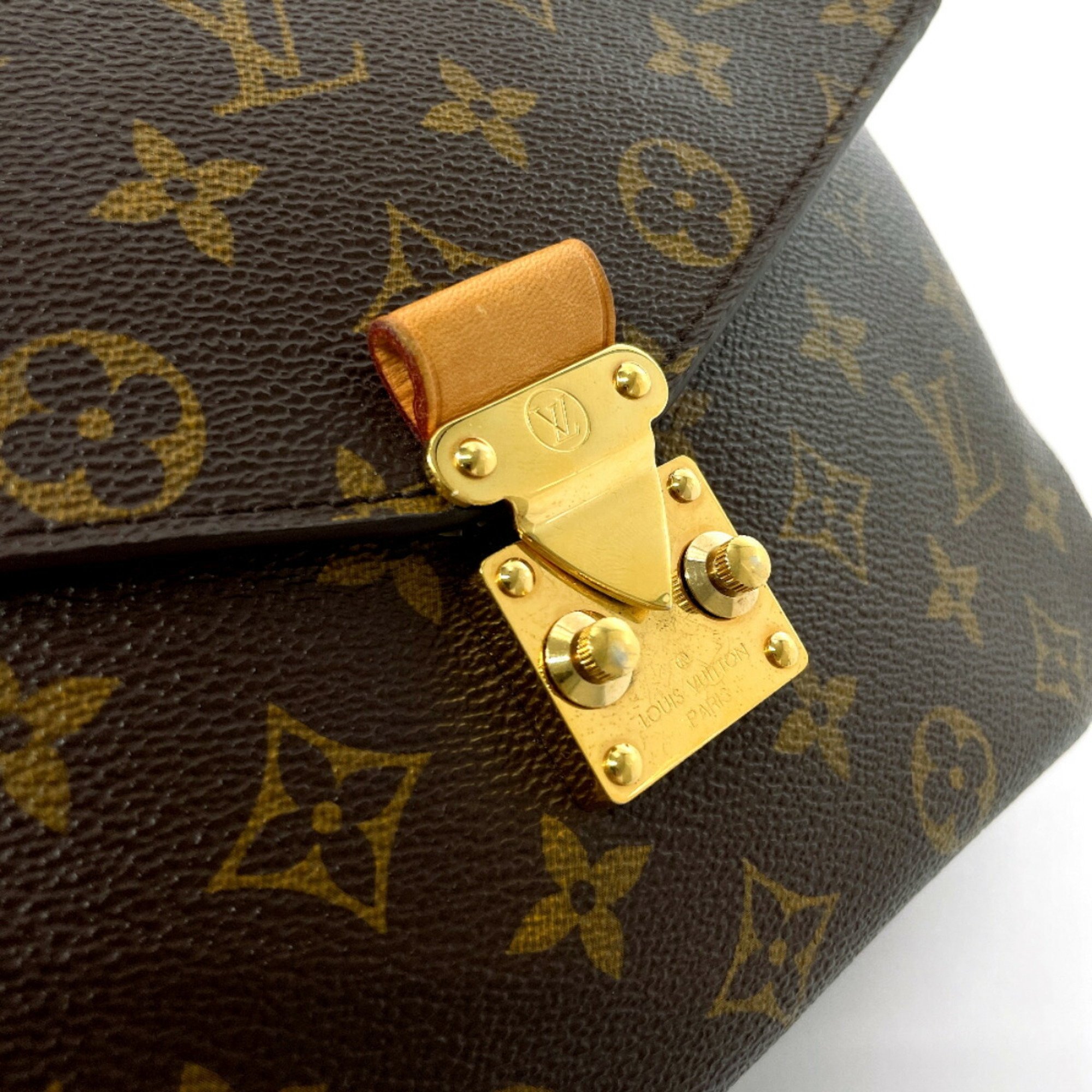 LOUIS VUITTON Louis Vuitton Pochette Metis MM M44875 Handbag Monogram Canvas Brown Women's N4085732