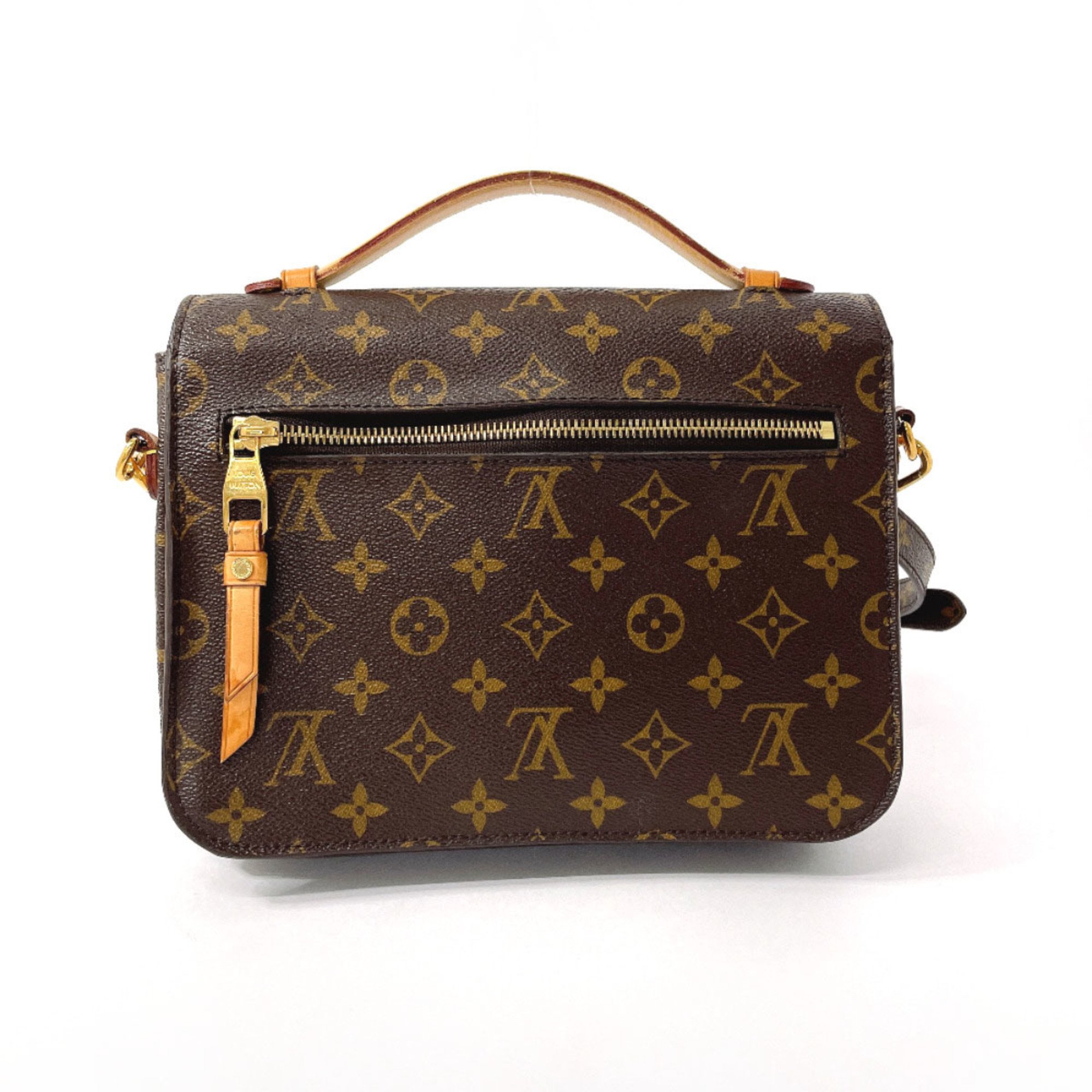 LOUIS VUITTON Louis Vuitton Pochette Metis MM M44875 Handbag Monogram Canvas Brown Women's N4085732