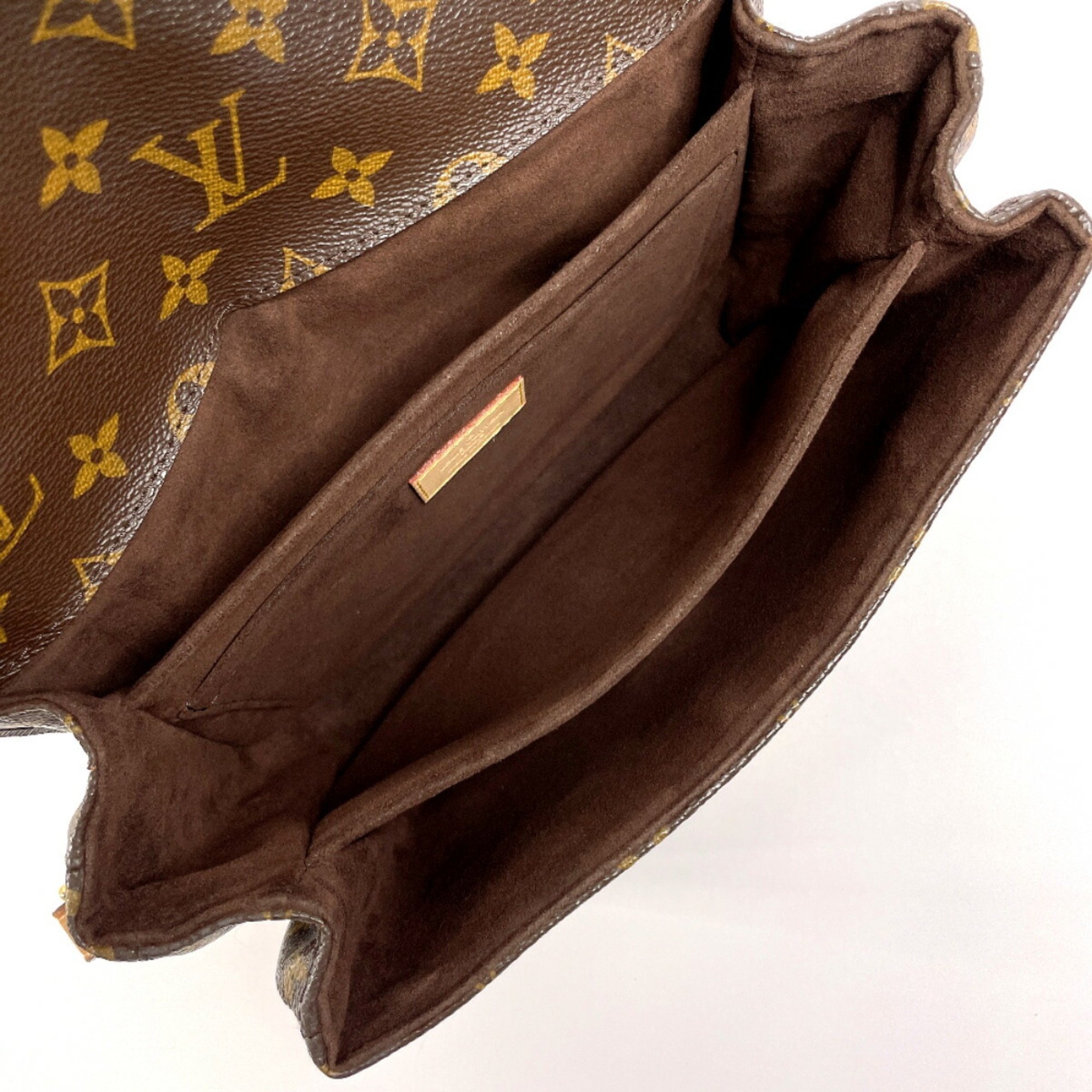 LOUIS VUITTON Louis Vuitton Pochette Metis MM M44875 Handbag Monogram Canvas Brown Women's N4085732