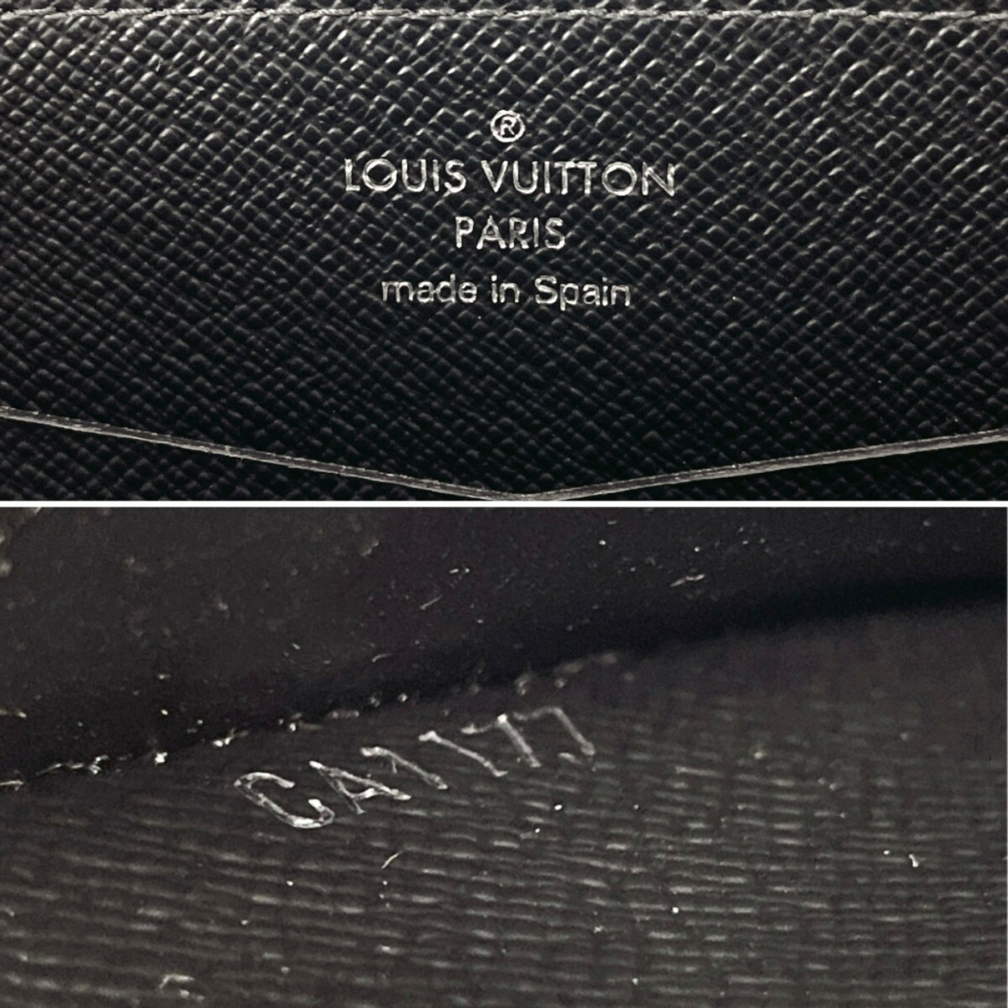 LOUIS VUITTON Louis Vuitton Zippy XL M61698 Long Wallet Monogram Eclipse Black Men's F4095822