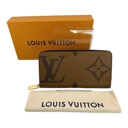 Louis Vuitton LOUIS VUITTON Long Wallet Giant Reverse Monogram Zippy Canvas M69353 Brown LV