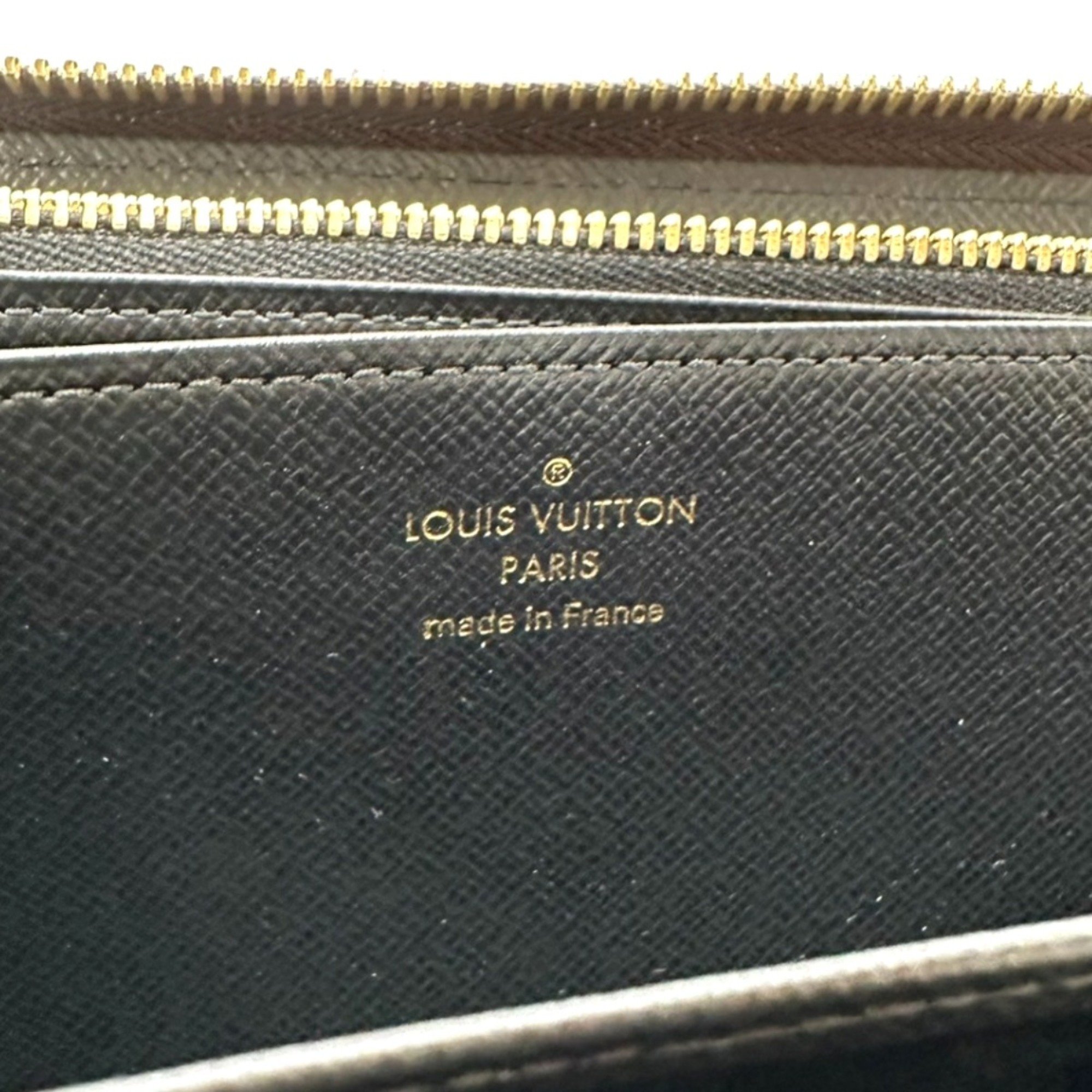 Louis Vuitton LOUIS VUITTON Long Wallet Giant Reverse Monogram Zippy Canvas M69353 Brown LV