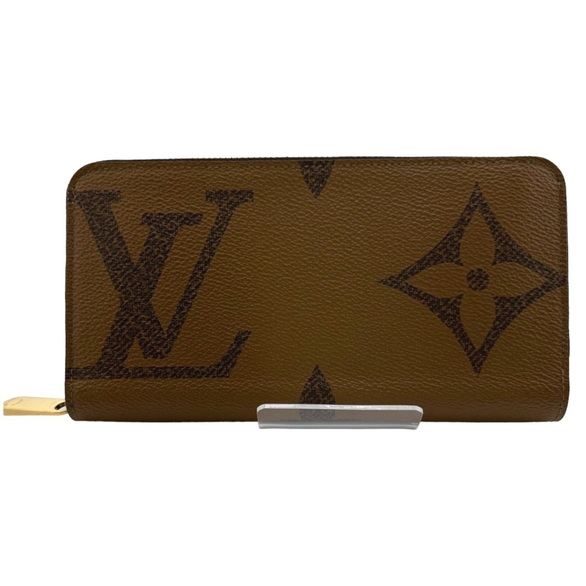 Louis Vuitton LOUIS VUITTON Long Wallet Giant Reverse Monogram Zippy Canvas M69353 Brown LV