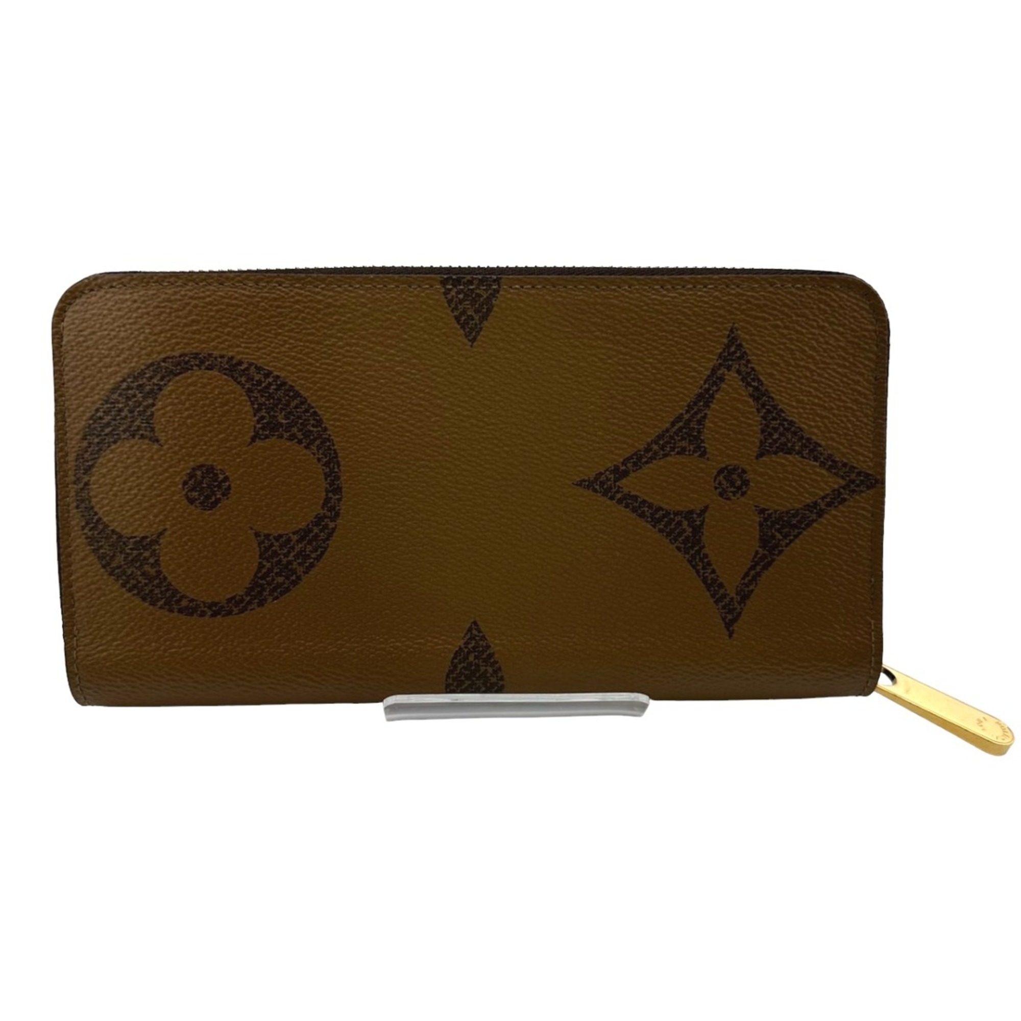 Louis Vuitton LOUIS VUITTON Long Wallet Giant Reverse Monogram Zippy Canvas M69353 Brown LV