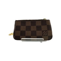 Louis Vuitton LOUIS VUITTON Key Case Coin Purse Damier Pochette Cle Canvas N62658 Brown LV