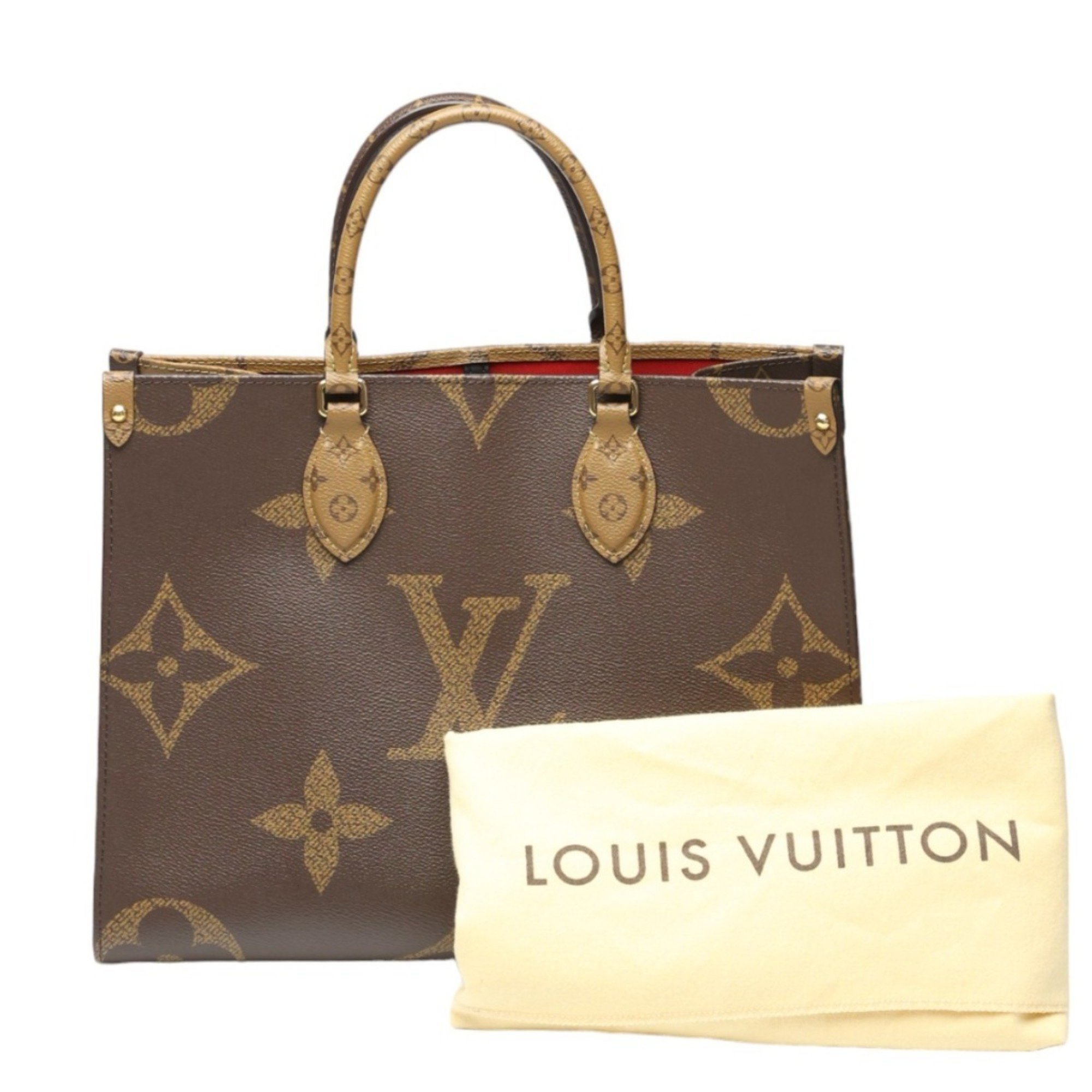 Louis Vuitton LOUIS VUITTON Bag Monogram On the Go MM Canvas M45321 Brown LV