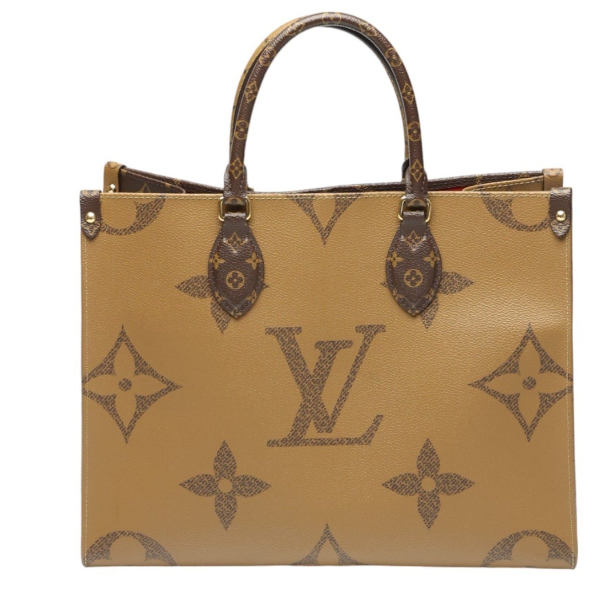 Louis Vuitton LOUIS VUITTON Bag Monogram On the Go MM Canvas M45321 Brown LV