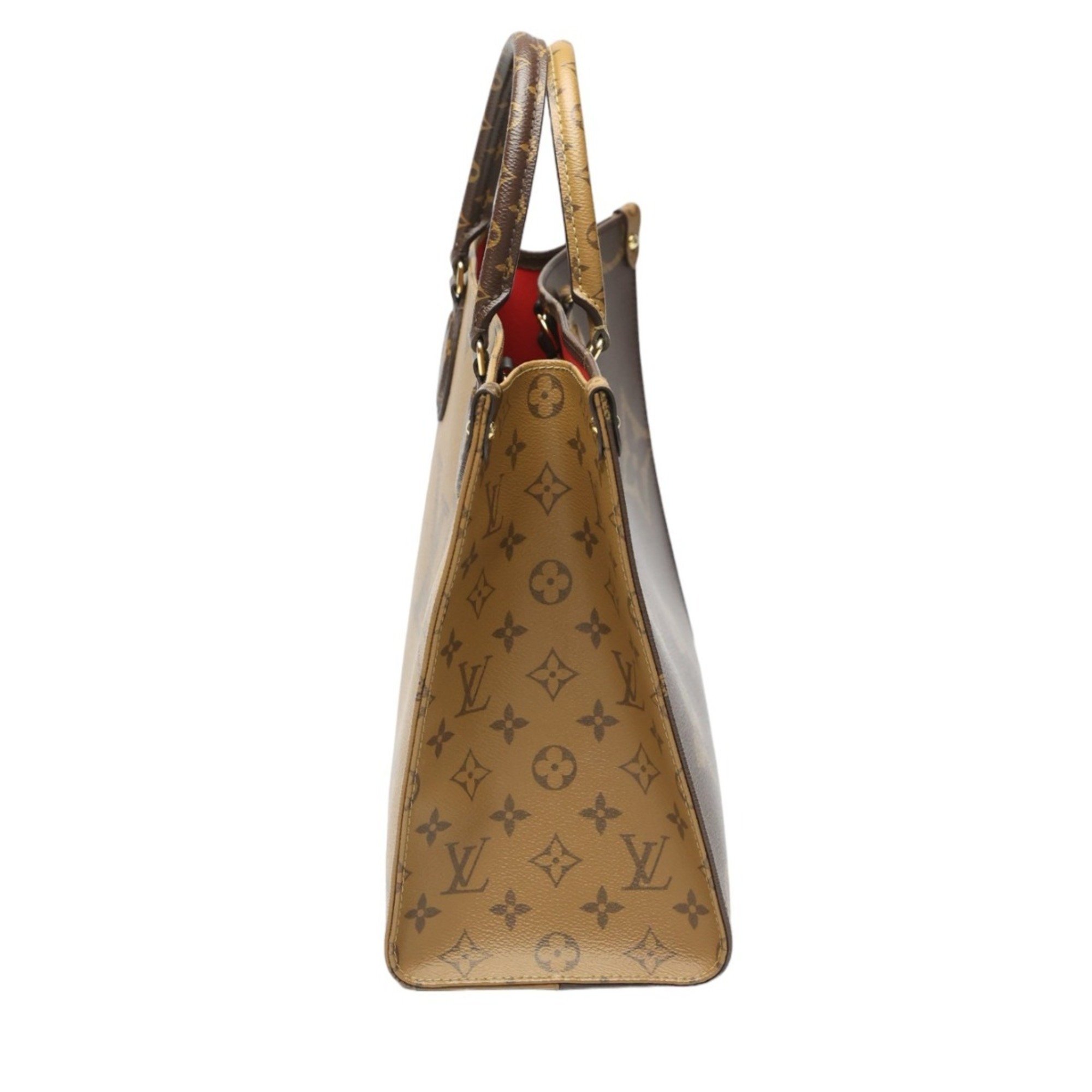 Louis Vuitton LOUIS VUITTON Bag Monogram On the Go MM Canvas M45321 Brown LV