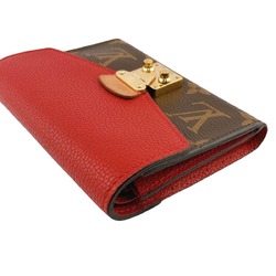 Louis Vuitton LOUIS VUITTON Tri-fold Wallet Portefeuille Pallas Compact Monogram Coin Purse Canvas M67478 Red LV