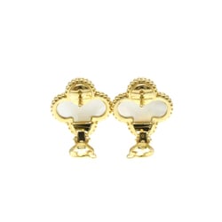 Van Cleef & Arpels Vintage Alhambra VCARA44100 Shell Yellow Gold (18K) Stud Earrings Gold