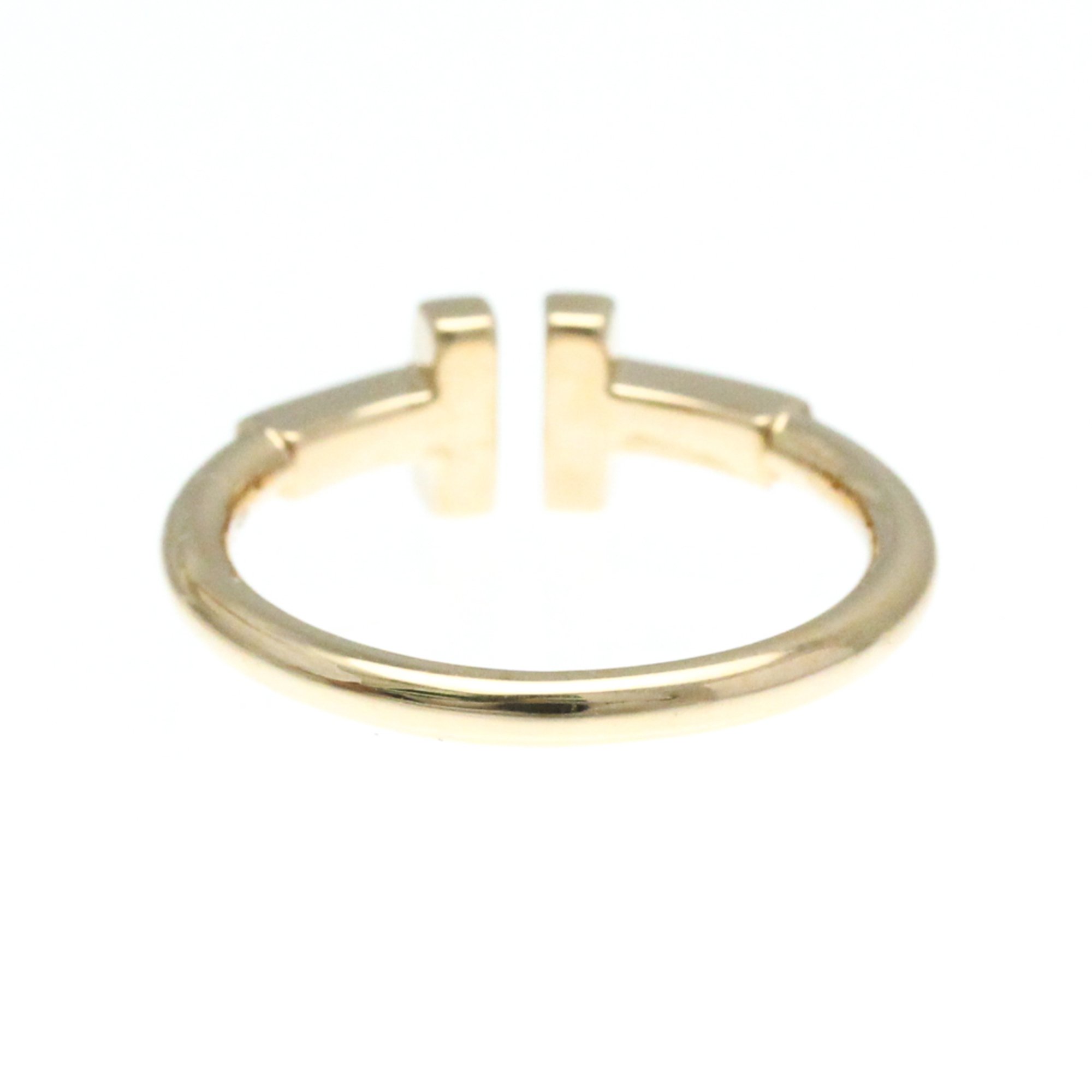 Tiffany T Wire Ring Pink Gold (18K) Fashion No Stone Band Ring Pink Gold