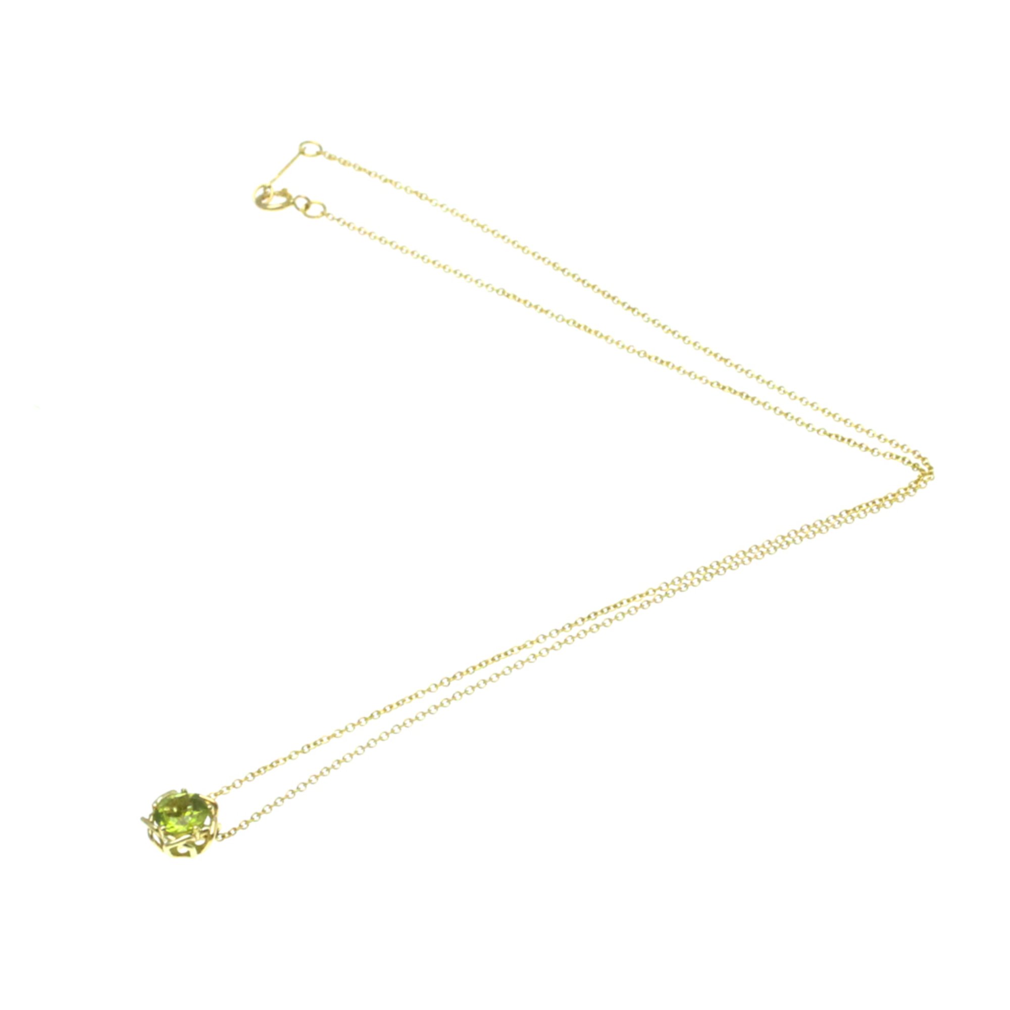 Tiffany Kiss Around Peridot Earrings Yellow Gold (18K) Peridot Men,Women Fashion Pendant Necklace (Yellow Gold)