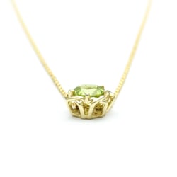 Tiffany Kiss Around Peridot Earrings Yellow Gold (18K) Peridot Men,Women Fashion Pendant Necklace (Yellow Gold)