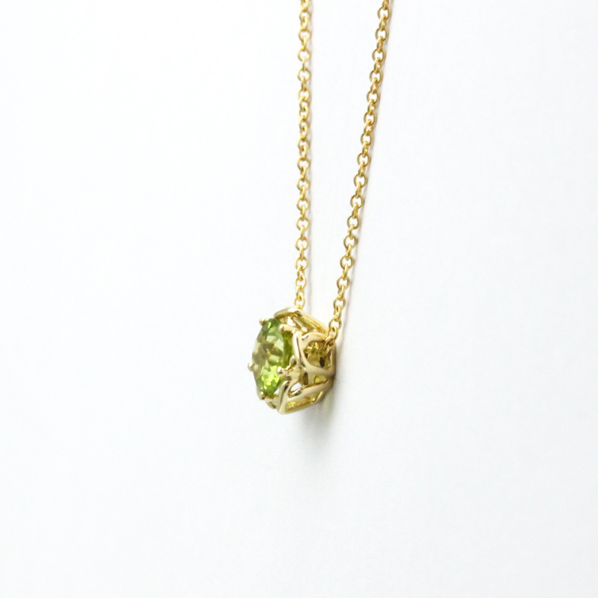 Tiffany Kiss Around Peridot Earrings Yellow Gold (18K) Peridot Men,Women Fashion Pendant Necklace (Yellow Gold)