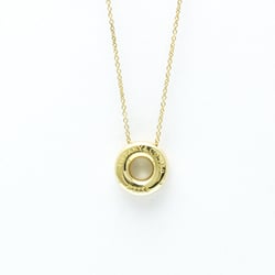 Tiffany Dots Circle Diamond Platinum,Yellow Gold (18K) Diamond Men,Women Fashion Pendant Necklace (Gold)