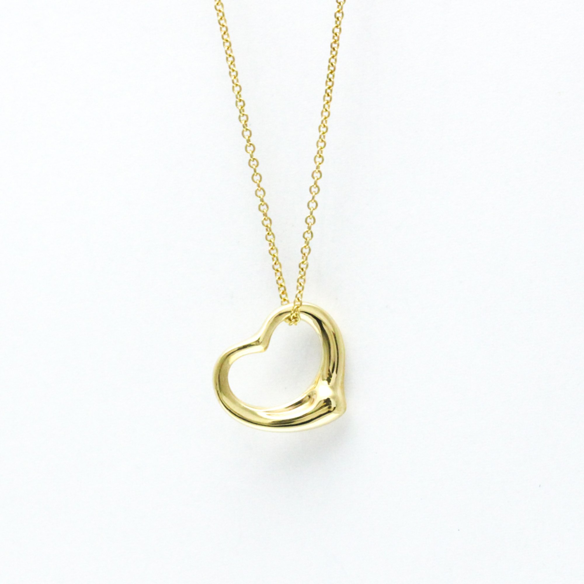 Tiffany Open Heart Yellow Gold (18K) No Stone Men,Women Fashion Pendant Necklace (Yellow Gold)