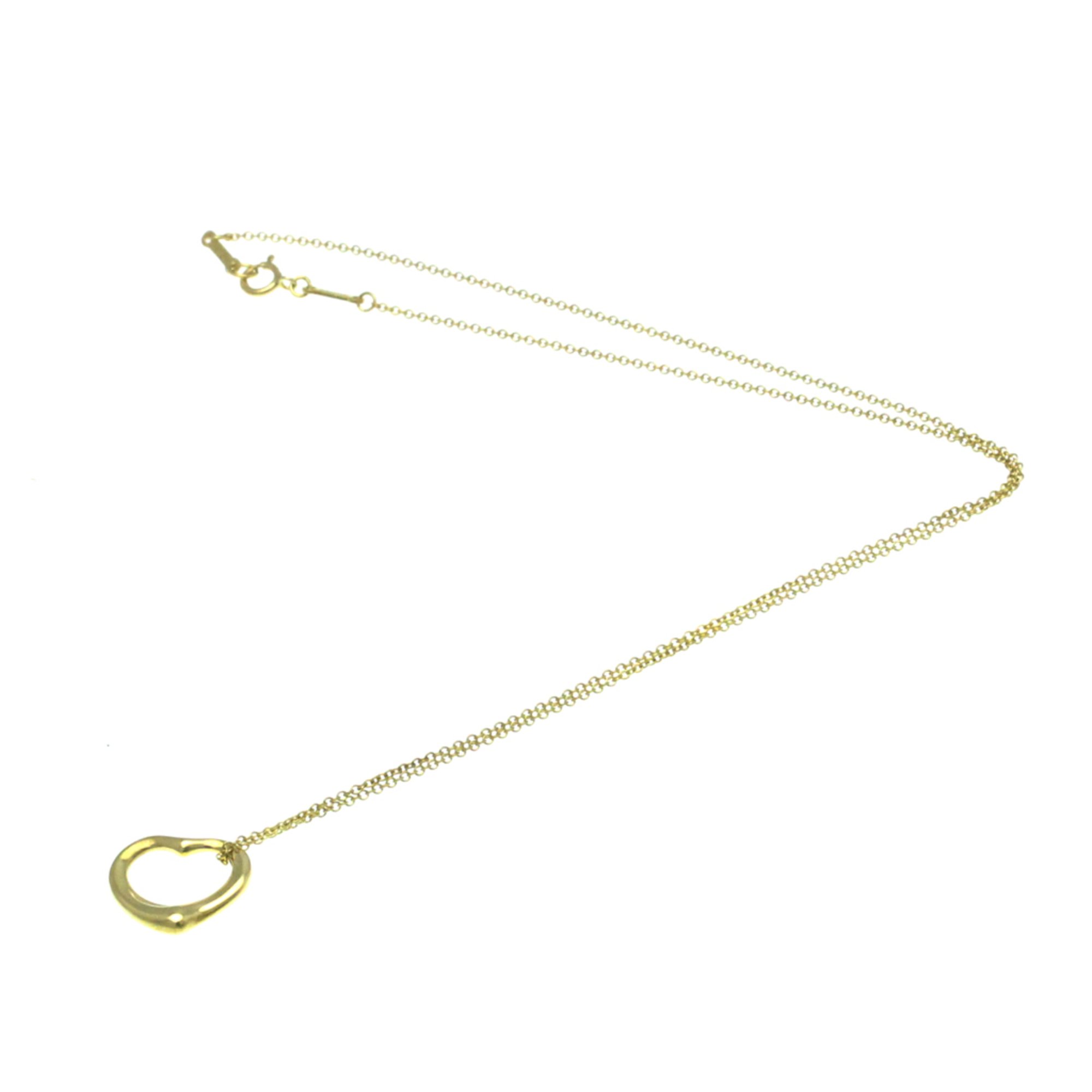 Tiffany Open Heart Yellow Gold (18K) No Stone Men,Women Fashion Pendant Necklace (Yellow Gold)