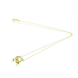 Tiffany Ribbon Necklace Yellow Gold (18K) No Stone Women's Fashion Pendant Necklace (Gold)