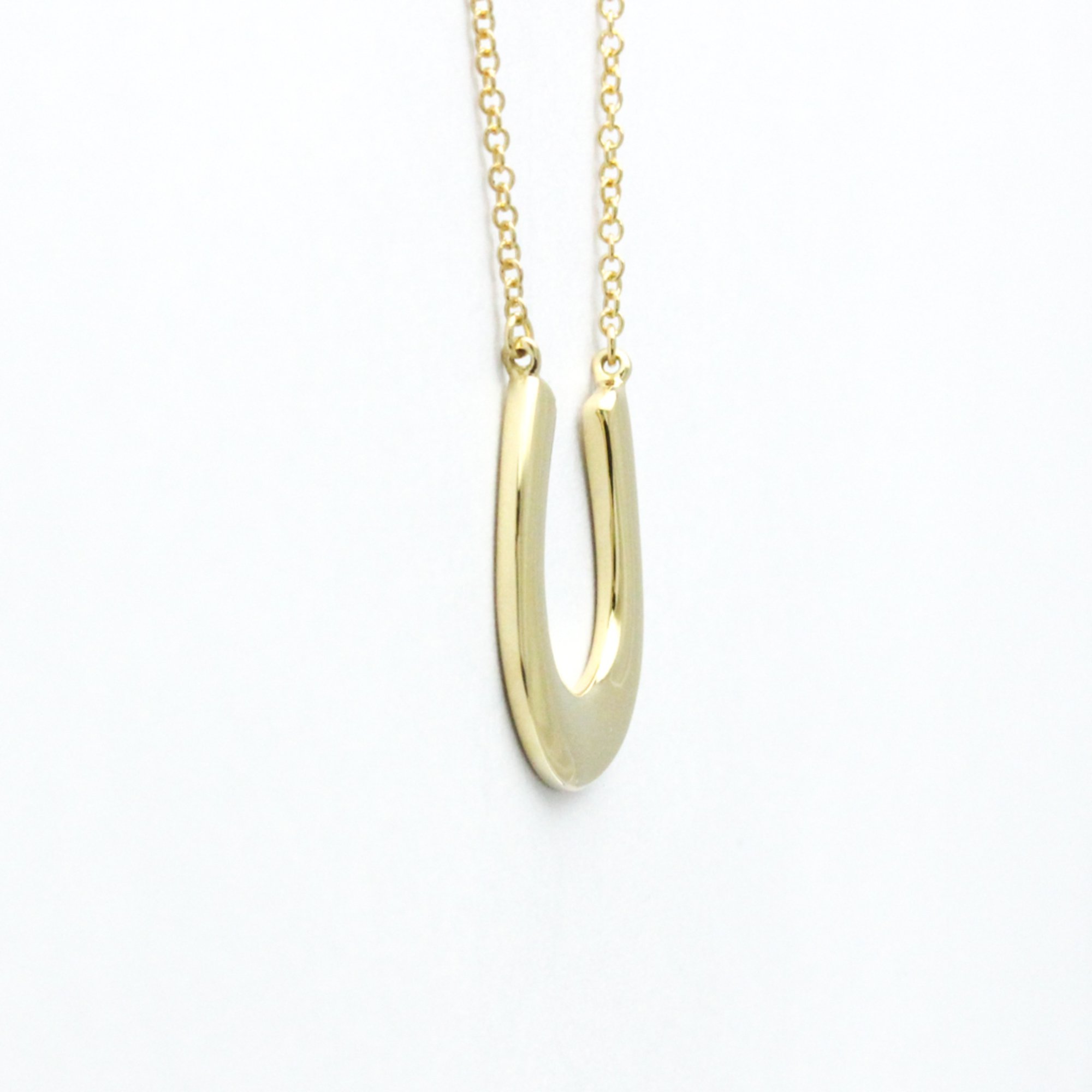 Tiffany Horseshoe Necklace Yellow Gold (18K) No Stone Men,Women Fashion Pendant Necklace (Gold)