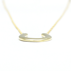 Tiffany Horseshoe Necklace Yellow Gold (18K) No Stone Men,Women Fashion Pendant Necklace (Gold)