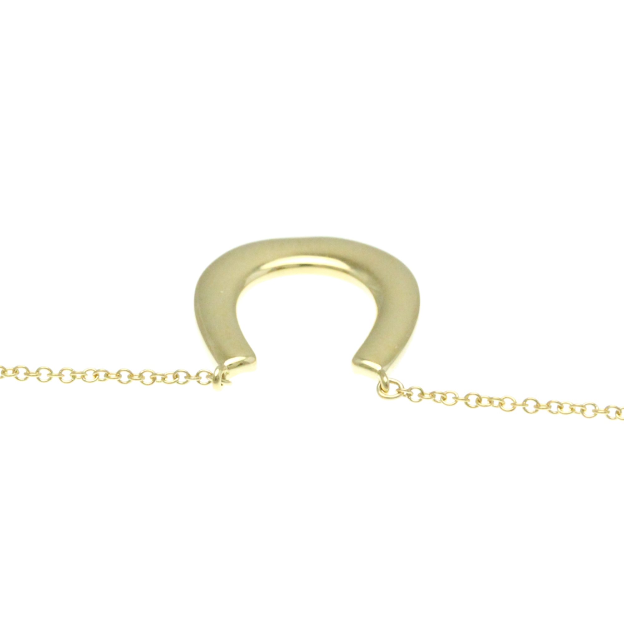 Tiffany Horseshoe Necklace Yellow Gold (18K) No Stone Men,Women Fashion Pendant Necklace (Gold)