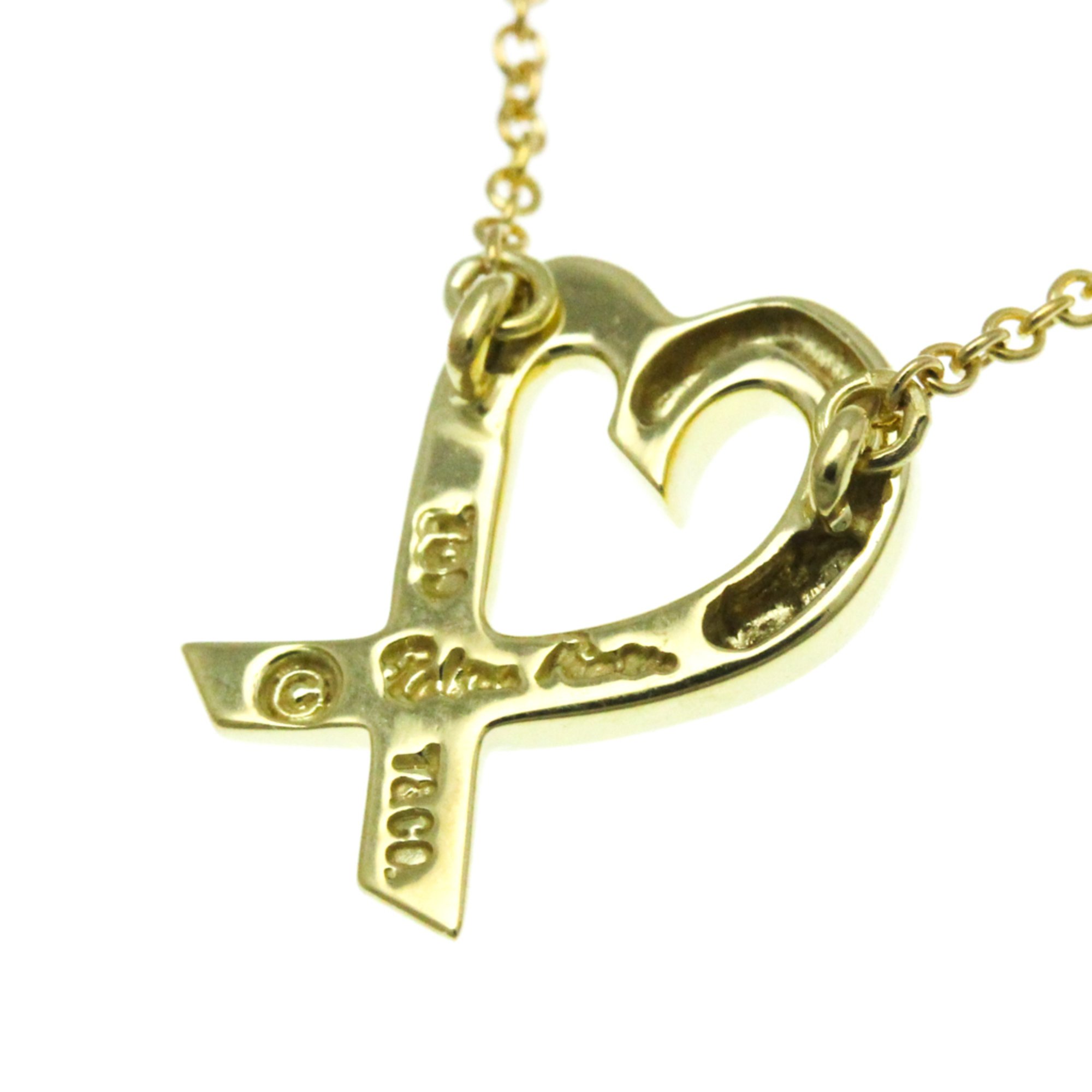 Tiffany Loving Heart Yellow Gold (18K) No Stone Women's Fashion Pendant Necklace (Gold)