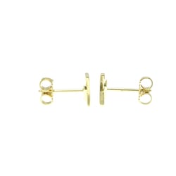 Tiffany X (Kiss) No Stone Yellow Gold (18K) Stud Earrings Gold