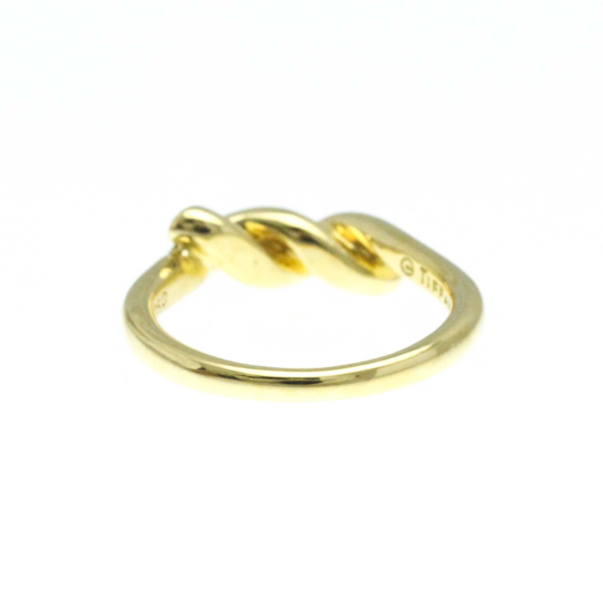 Tiffany Twisted Ring Yellow Gold (18K) Fashion No Stone Band Ring Gold