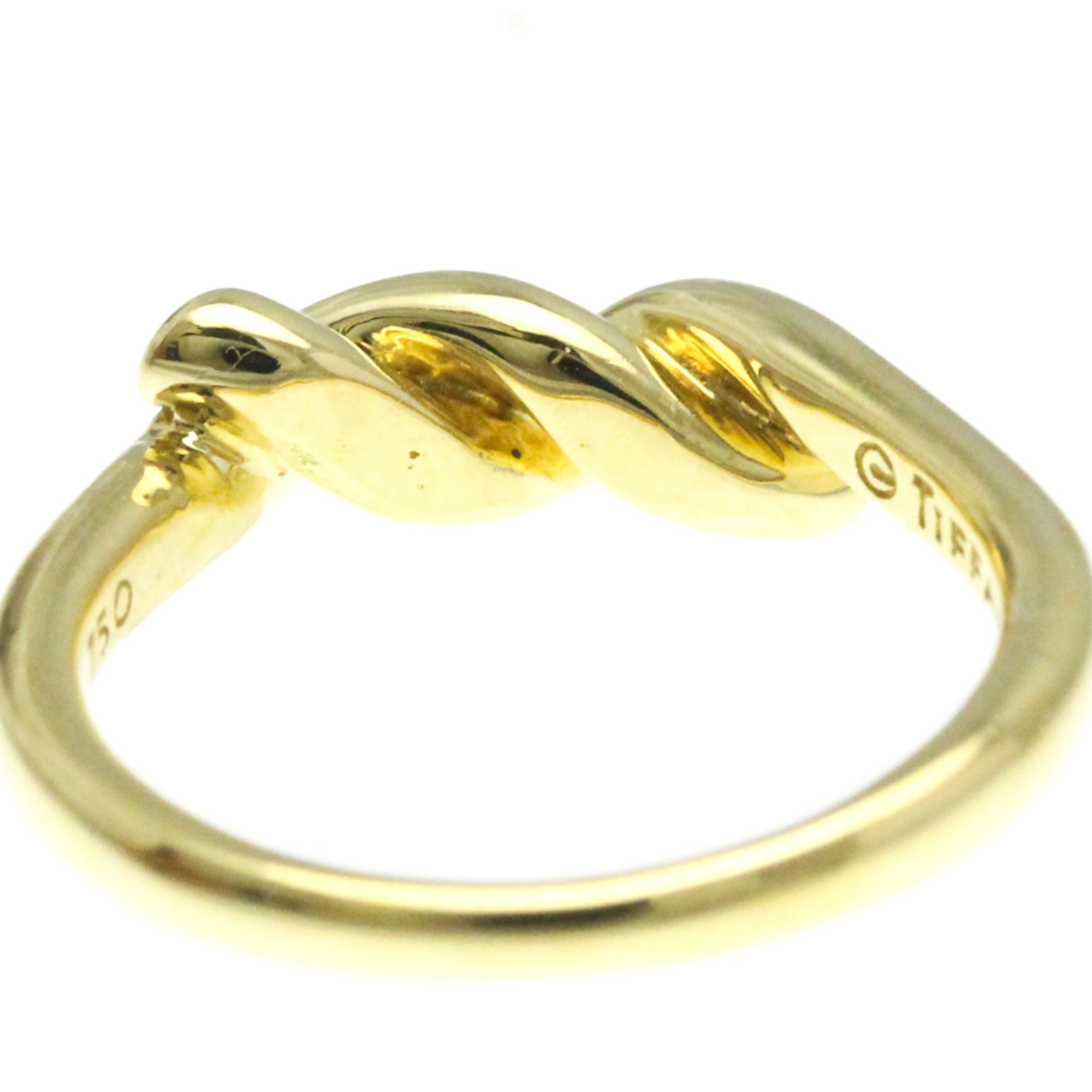 Tiffany Twisted Ring Yellow Gold (18K) Fashion No Stone Band Ring Gold