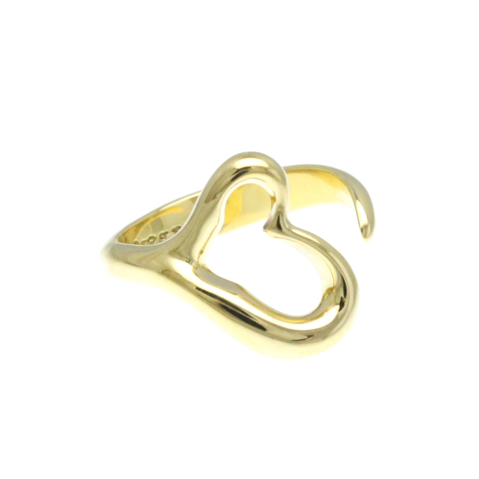 Tiffany Open Heart Yellow Gold (18K) Fashion No Stone Band Ring Gold