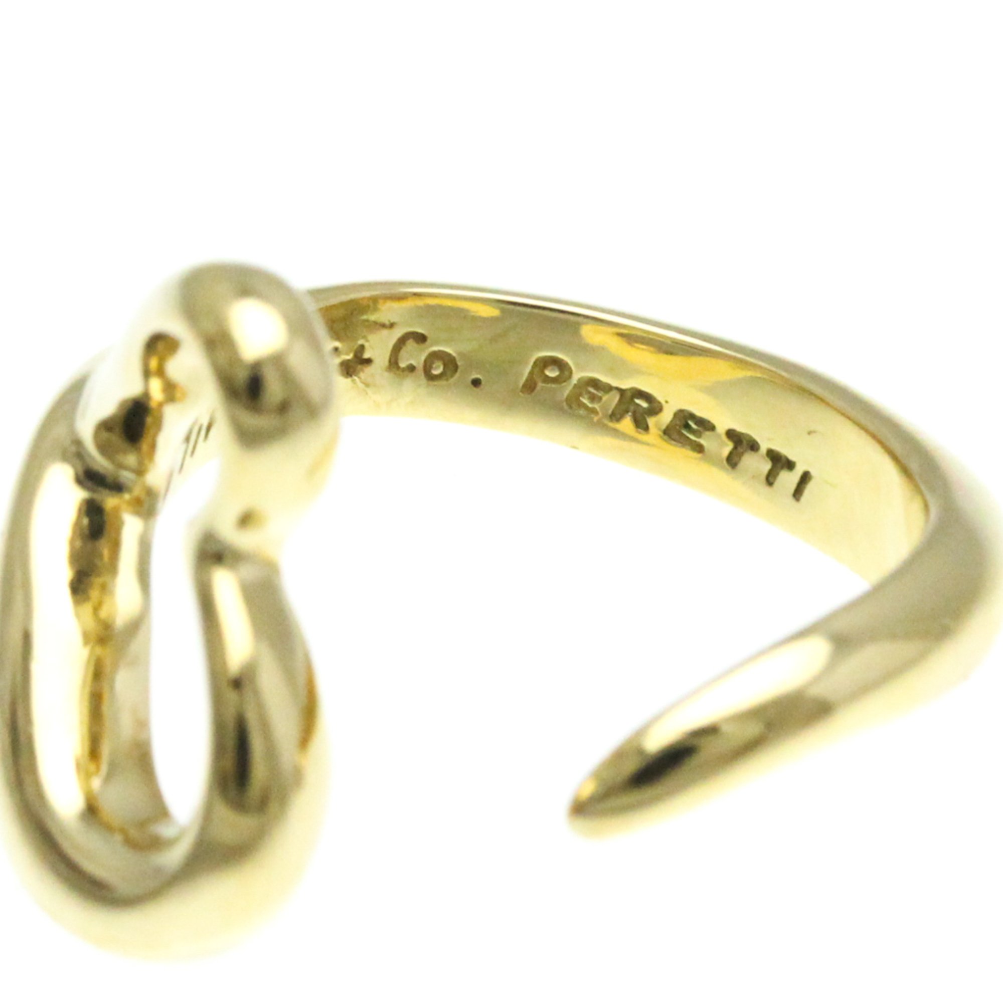 Tiffany Open Heart Yellow Gold (18K) Fashion No Stone Band Ring Gold