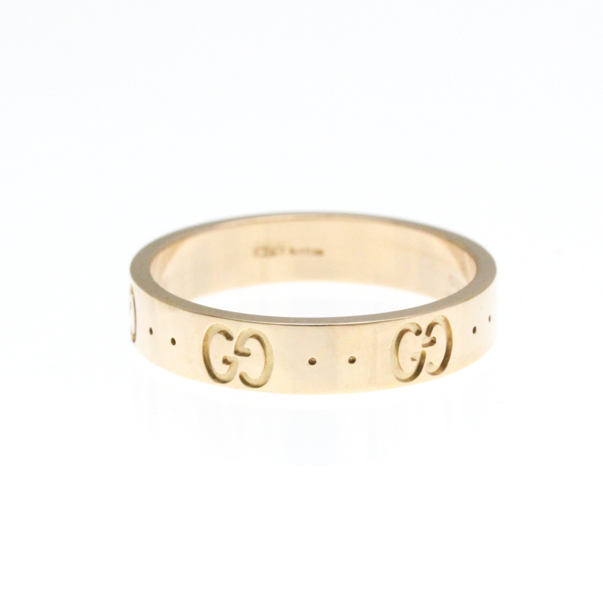 Gucci Icon Pink Gold (18K) Fashion No Stone Band Ring Pink Gold