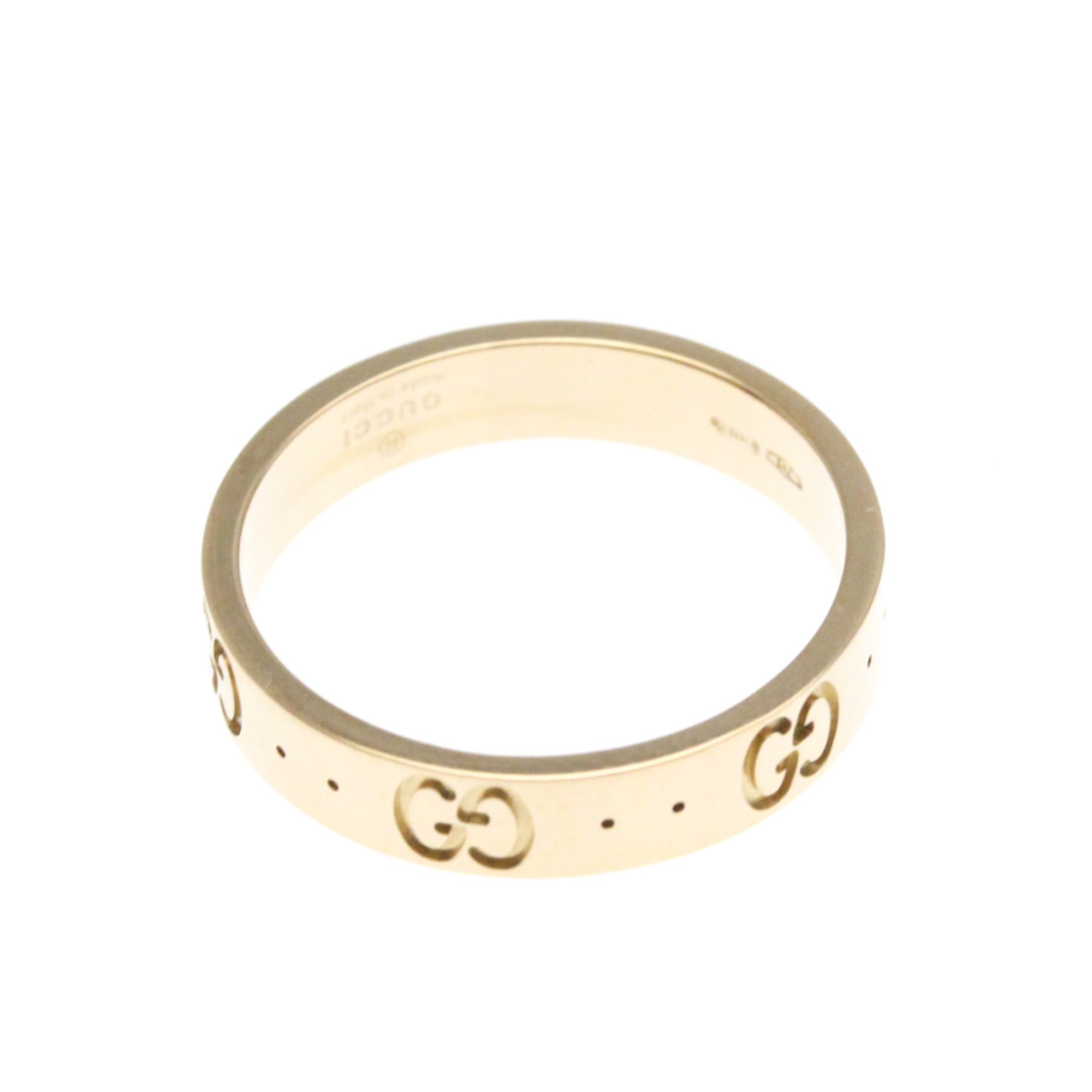 Gucci Icon Pink Gold (18K) Fashion No Stone Band Ring Pink Gold