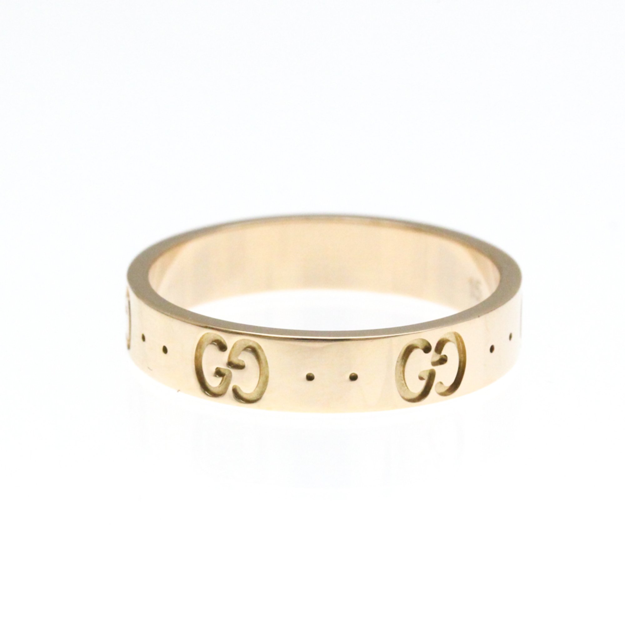 Gucci Icon Pink Gold (18K) Fashion No Stone Band Ring Pink Gold