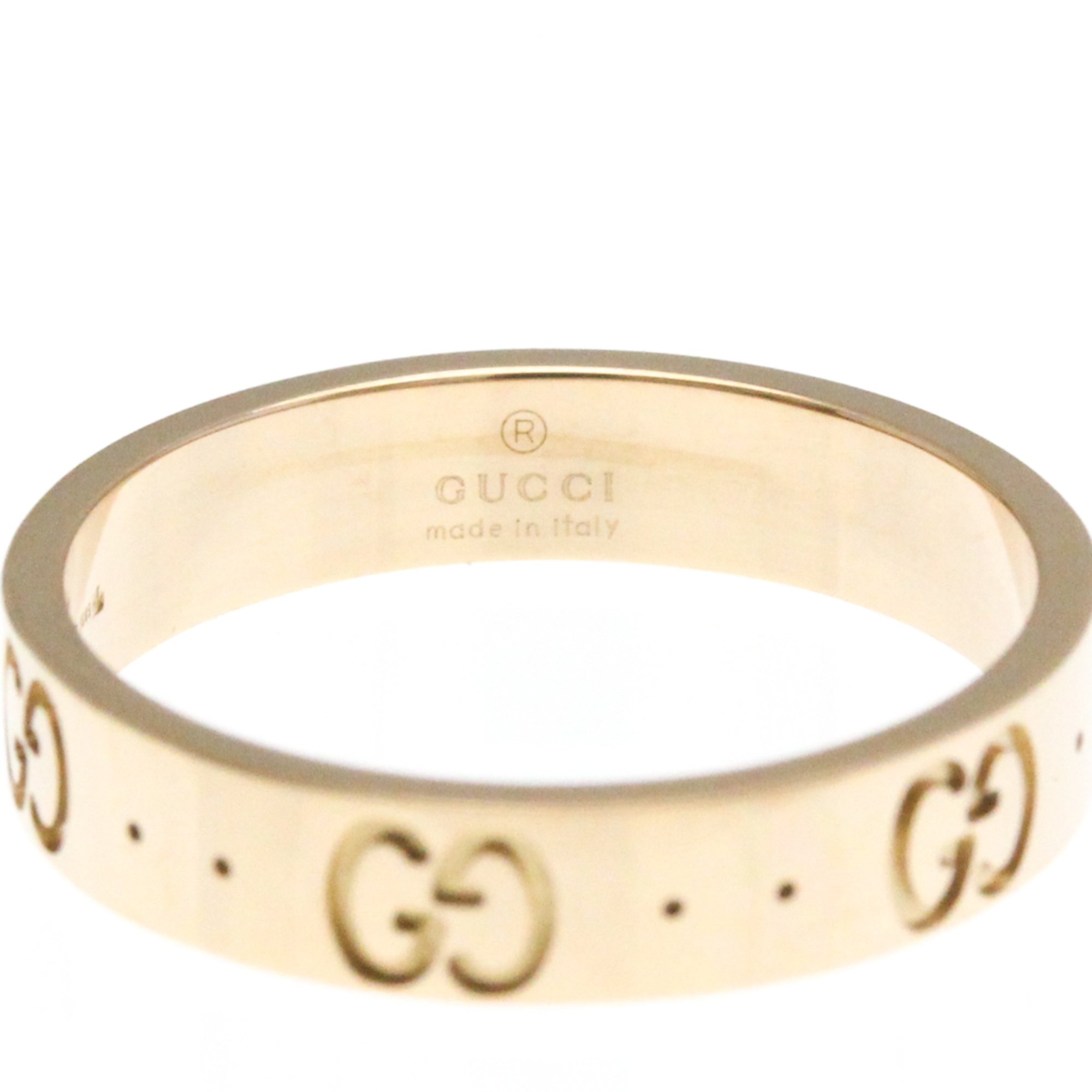 Gucci Icon Pink Gold (18K) Fashion No Stone Band Ring Pink Gold