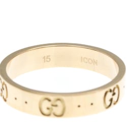 Gucci Icon Pink Gold (18K) Fashion No Stone Band Ring Pink Gold