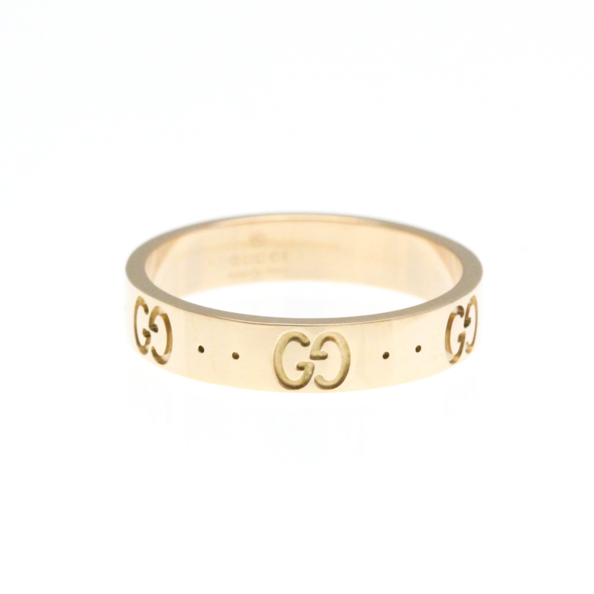 Gucci Icon Pink Gold (18K) Fashion No Stone Band Ring Pink Gold