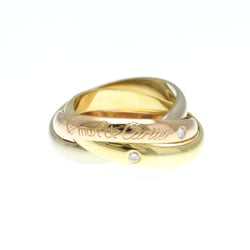 Cartier Trinity 3P Diamond Ring Pink Gold (18K),White Gold (18K),Yellow Gold (18K) Fashion Diamond Band Ring Gold